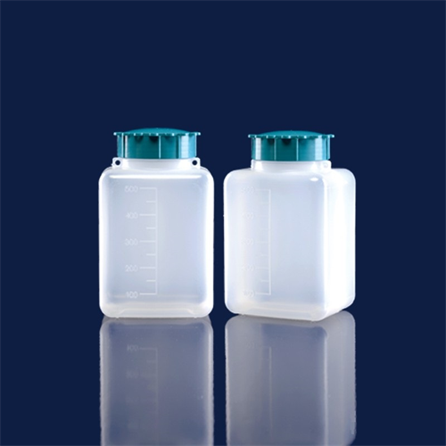 şişe-P.E-şeffaf-geniş boyun-vidalı kapaklı-500 ml